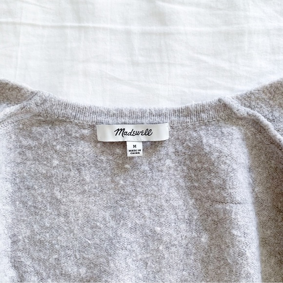 Madewell Grey Ryder Longline Cardigan Sweater Wool Alpaca Blend size medium - Picture 6 of 7